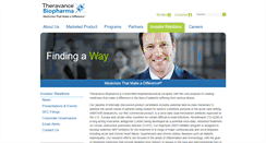 Desktop Screenshot of investor.theravance.com